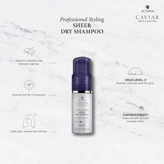ALTERNA Haircare CAVIAR Anti-Aging® Sheer Dry Shampoo Powder Spray